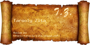 Tarsoly Zita névjegykártya
